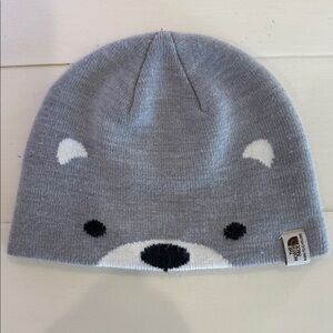 The North Face Light Gray Knit Beanie